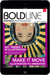 BoldLine digital magazine cover shown on an iPad